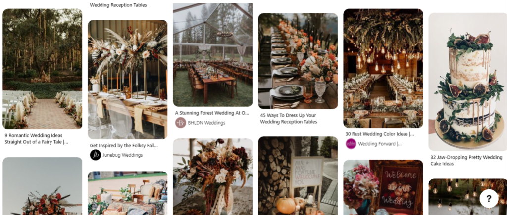 Pinterest seasonal content board