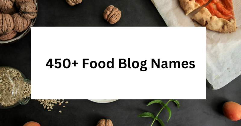 names for food and travel blog