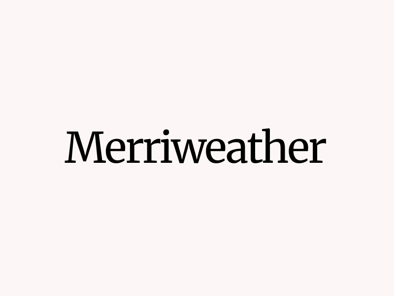 Merriweather Font