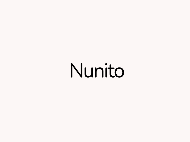  Nunito Font