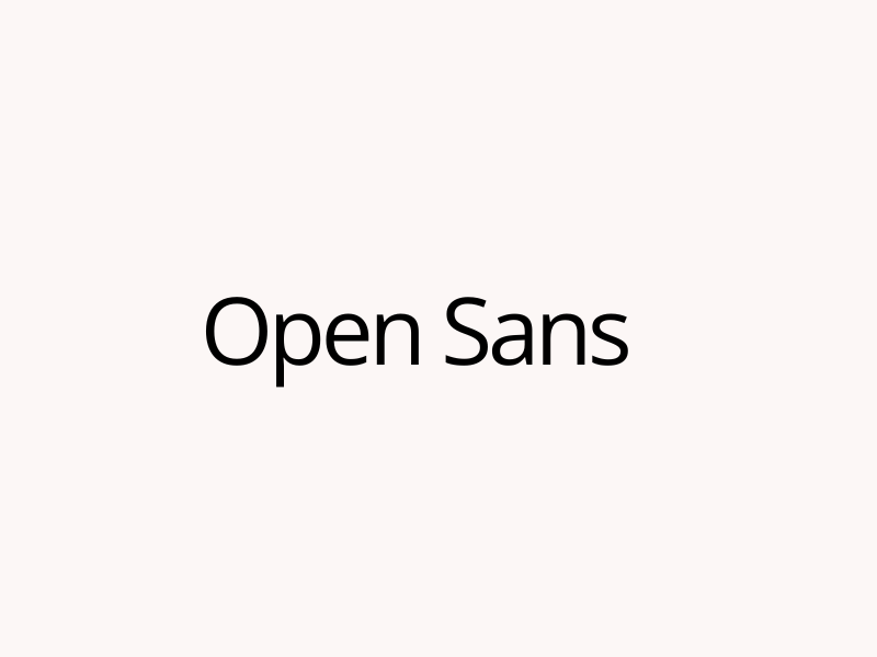 Open Sans Font