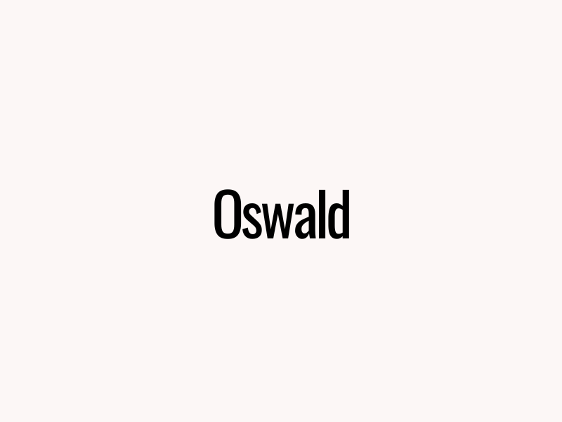 Oswald Font