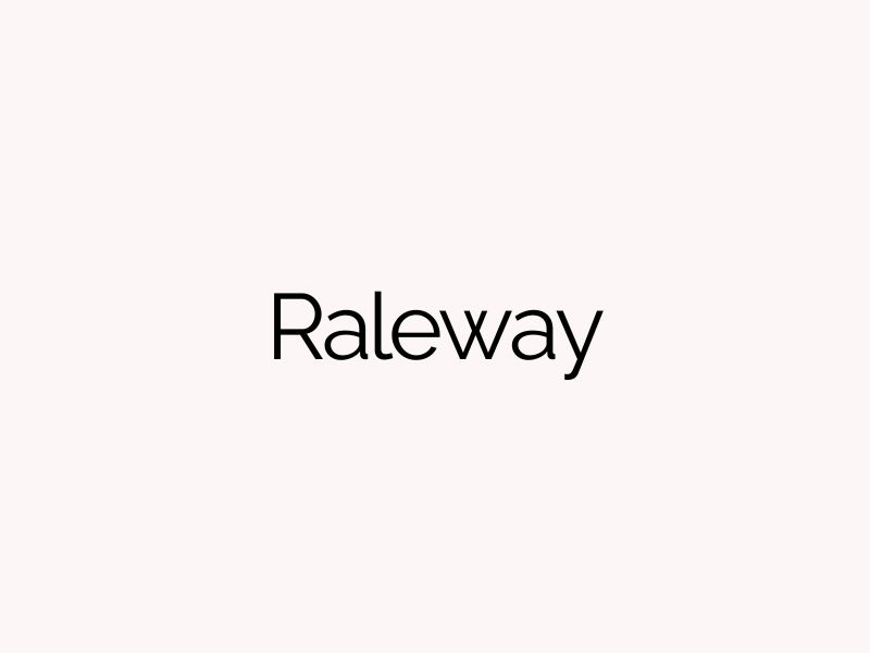 Raleway Font